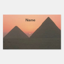 Ungar namnger egyptenpyramidklistermärken
