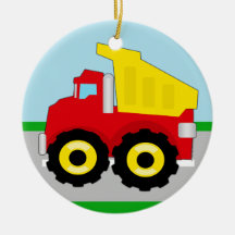 Ungekonstruktion Dumptruck Juldekoration
