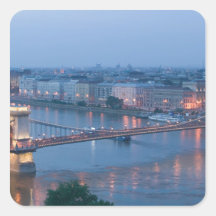 UNGERN Budapest: Szechenyi (kedja), överbryggar, 3 Klistermärken