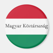 Ungersk flaggafärgmagnet magnet för kylskåp