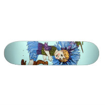 Ungkarlen knäppas skate board deck