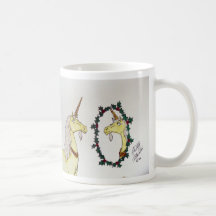 Unicorn och spegel kaffe koppar