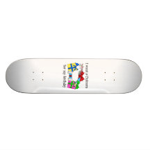 Unicorn på födelsedagpresenter skateboard deck