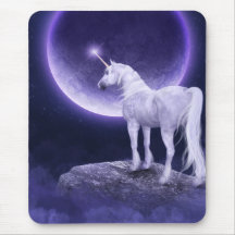 Unicorn & purpurfärgad fantasi Mousepad för måne Mus Mattor