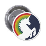 unicornen och regnbågen för 80-tal knäppas den Ret Knapp