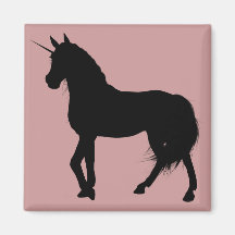 UnicornSilhouettemagnet Kylskåps Magneter
