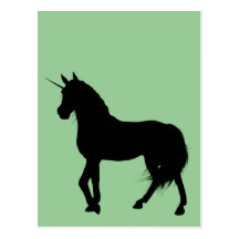 UnicornSilhouettevykort