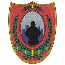 Unika brandmän broderade skjortan hoodie
