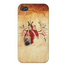 United Kingdom Flag in Real heart iPhone 4/4S Case