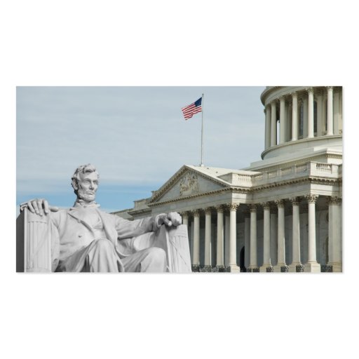 United States huvudstad & Lincoln Visitkort