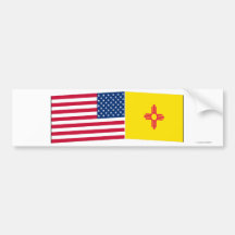United States & nytt - mexico flaggor Bildekaler