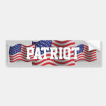 United States patriot som vinkar flagga Bildekal