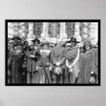 Universitetenkvinnor och president Coolidge 1924 Affisch