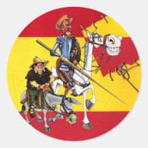 UNIVERSITETSLÄRARE QUIJOTE&SANCHO - KvarnSpanjor-f Klistermärke