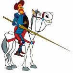 UNIVERSITETSLÄRARE QUIXOTE & ROCINANTE - skulptur  fotoskulpturer