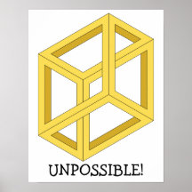 "Unpossible" optisk illusionaffisch