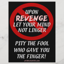 UponRevenge-PityTheFool Flygblad Designs