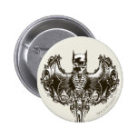 Uppassarekåpa- och skallevapensköld pins