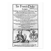 Upplivad drake för herr Francis, 1626 Vykort