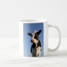 Uppmärksam ko kaffe mugg