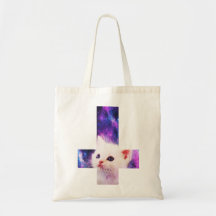 Uppochnervänd arg kattungetoto tote bags