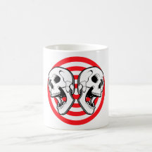 Uppsätta som mål övar döskallar kaffe koppar