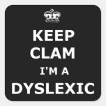 Uppsluppen dyslexic klistermärke