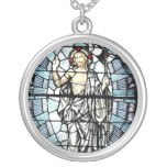 Uppståndelse av det Jesus målat glassfönstret Halsband