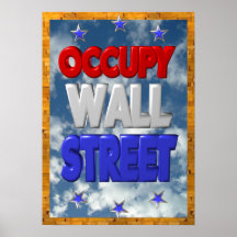 Uppta wallstreet-protesten undertecknar 16x22.4 ", affischer