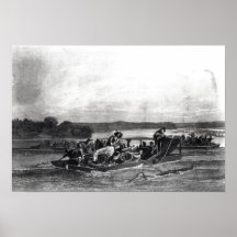 Upptäckten av Mississippi av de Soto Print