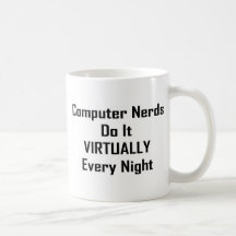 Upptagna Nerds Kaffe Koppar