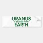 Uranus är större än jord bildekal