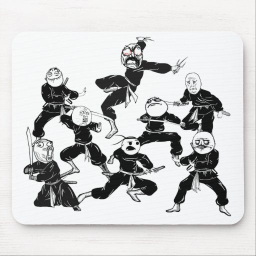 Ursinne komiska Meme vänder mot den Ninja ligan Mo Mus Mattor