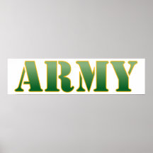 Us-armé - grön text affischer