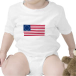 Us-flagga 13 stjärnor Betsy Ross Body För Baby