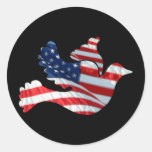 Us-flaggaduva Klistermärken