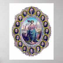 Us-presidenter och damfrihet print