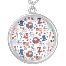 USA 4th av Juli symboler Personliga Halsband
