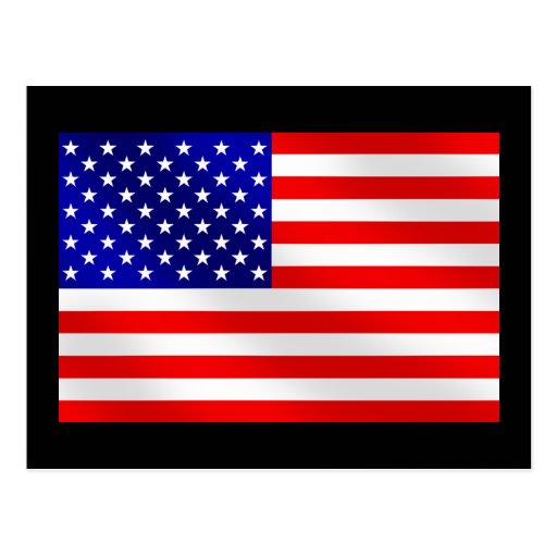 USA amerikanska flaggan av Amerikas förenta stater Vykort
