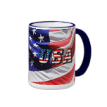 USA - amerikanska flaggan Kaffe Kopp