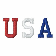 USA broderade skjortan Broderad Jacka