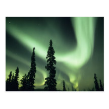USA Fairbanks område, central Alaska, aurora 2 Vykort