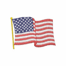 USA flagga 1W Polo Tröja
