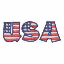 USA flagga liter R Broderade Polo Tröjor