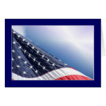 USA flagga - patriotiskt hälsningkort för amerikan