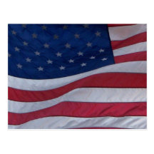 USA flagga Vykort