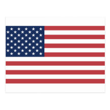 USA flagga Vykort