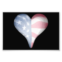 USA flaggan bleknar Fotografiskt Tryck