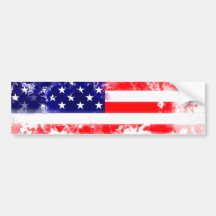 USA FLAGGAN TVÄTTAR BILDEKAL