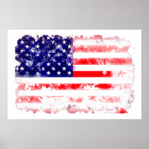 USA FLAGGAN TVÄTTAR PRINT